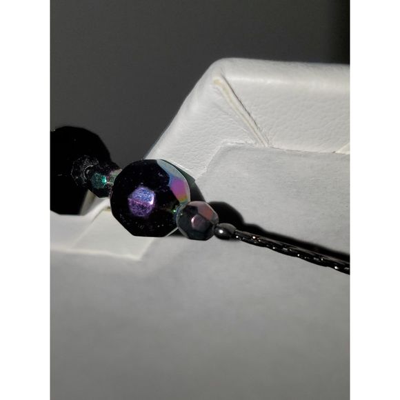 2028 Women's Beaded Necklace Aurora Borealis Rhinestones Double Length Bohemian - Picture 10 of 12